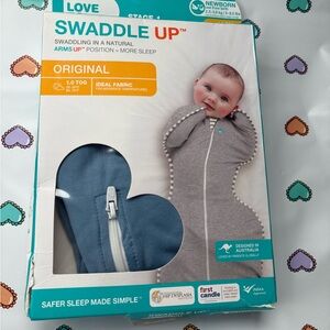 Love to Dream Blue One Piece Swaddle with Arms-Up Design
New but box is torn